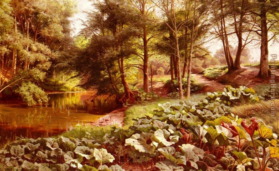 The Path On The River's Edge painting - Peder Mork Monsted The Path On The River's Edge art painting